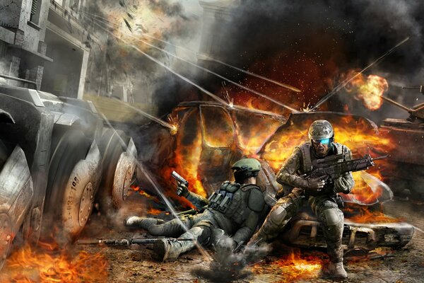 Żołnierze z Ghost Recon Advanced Warfighter