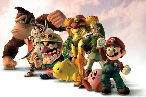 Superbohaterowie Samus, Mario, Kirby w nowej serii