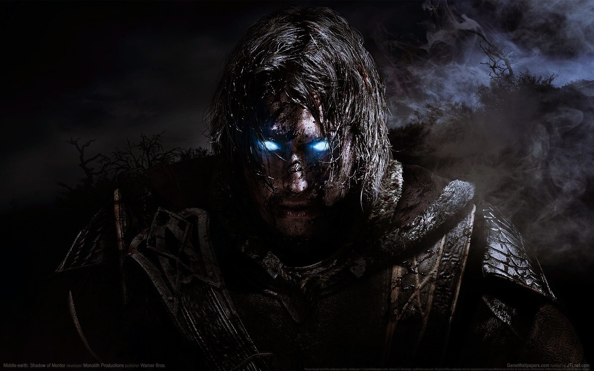 śródziemie: cień mordoru monolith productions warner bros. interactive entertainment wojownik duch dym niebo chmury światło spojrzenie strój drzewa śródziemie: cienie mordoru