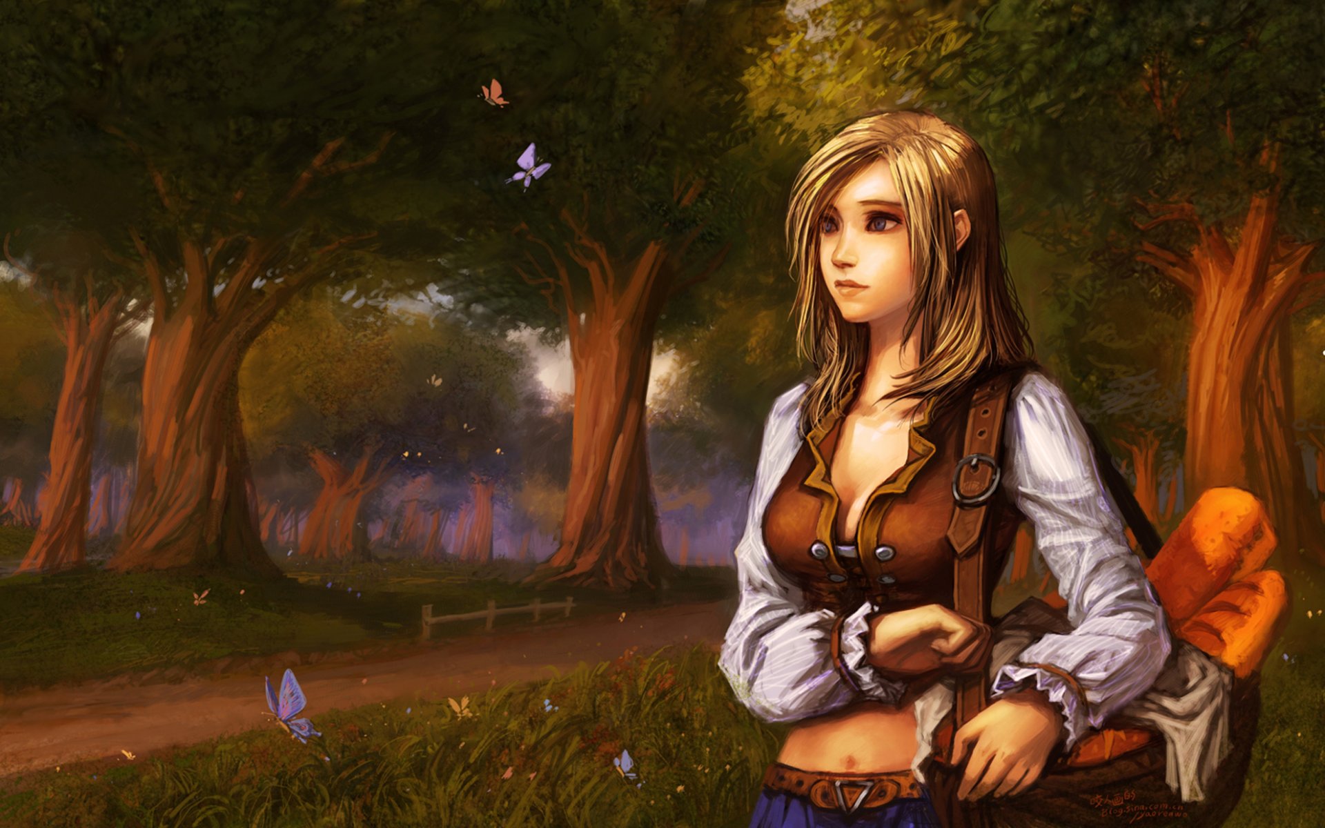 world of warcraft wow kosz baton motyle drzewa droga tareta foxton sojusz alwynn stormwind
