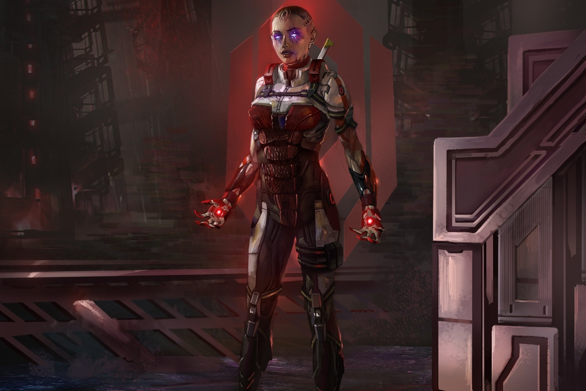 gniazdo motyw zero sztuka mass effect 3 phantom