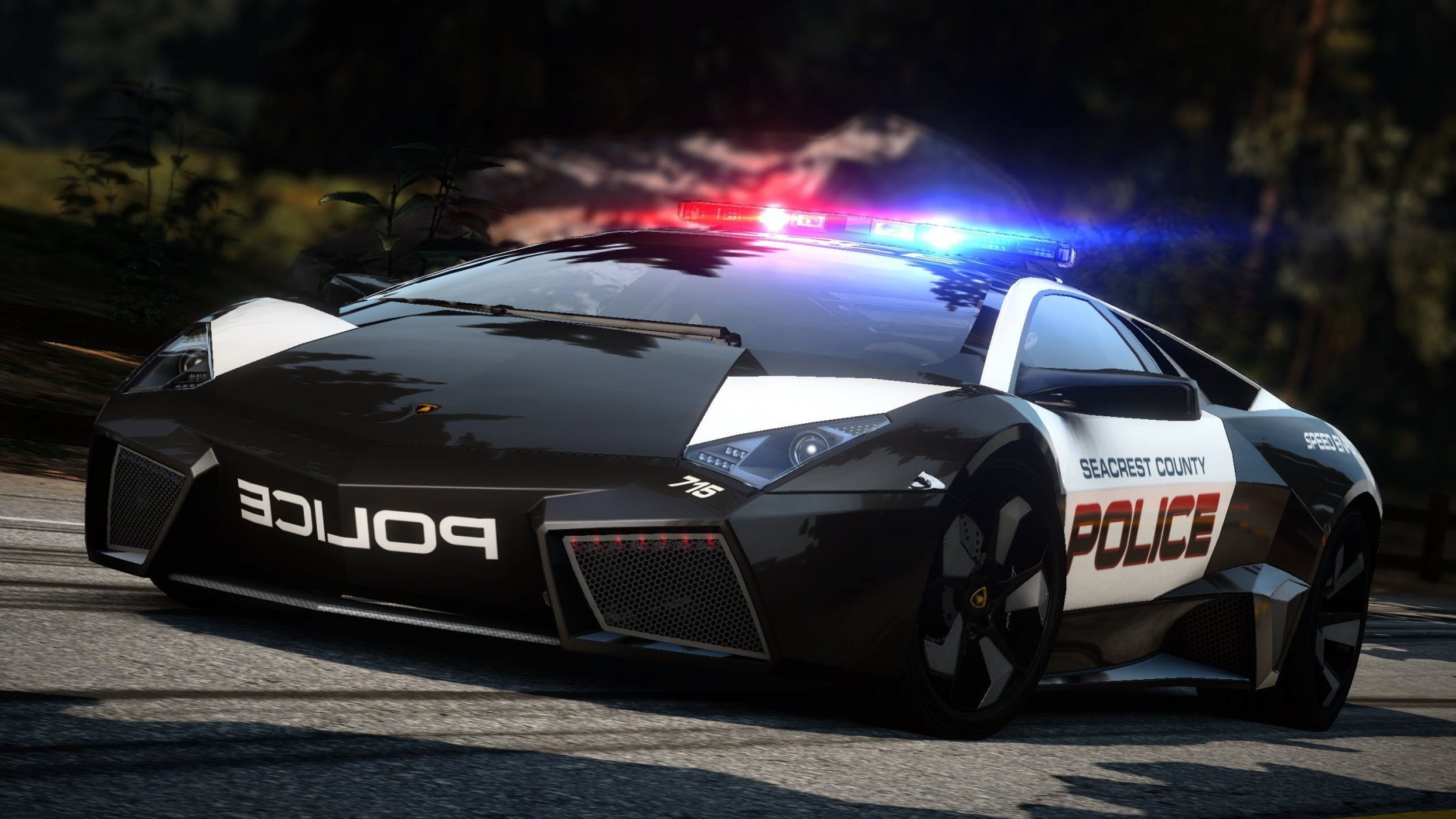 потребность в скорости горячим следам суперкар lamborghini reventon полиция дорога погоня