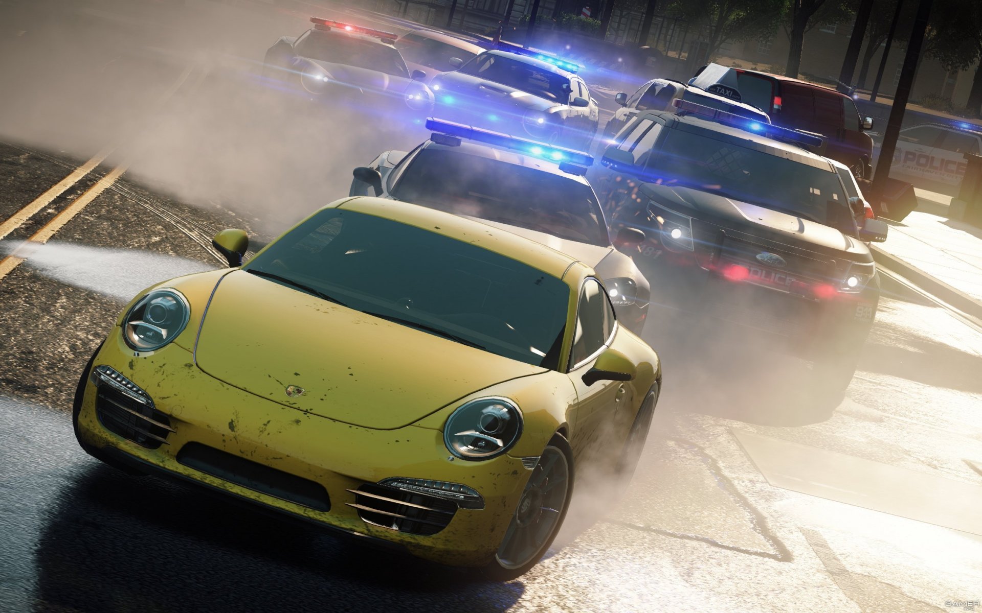 need for speed most wanted 2012 911 погоня копы гонка город