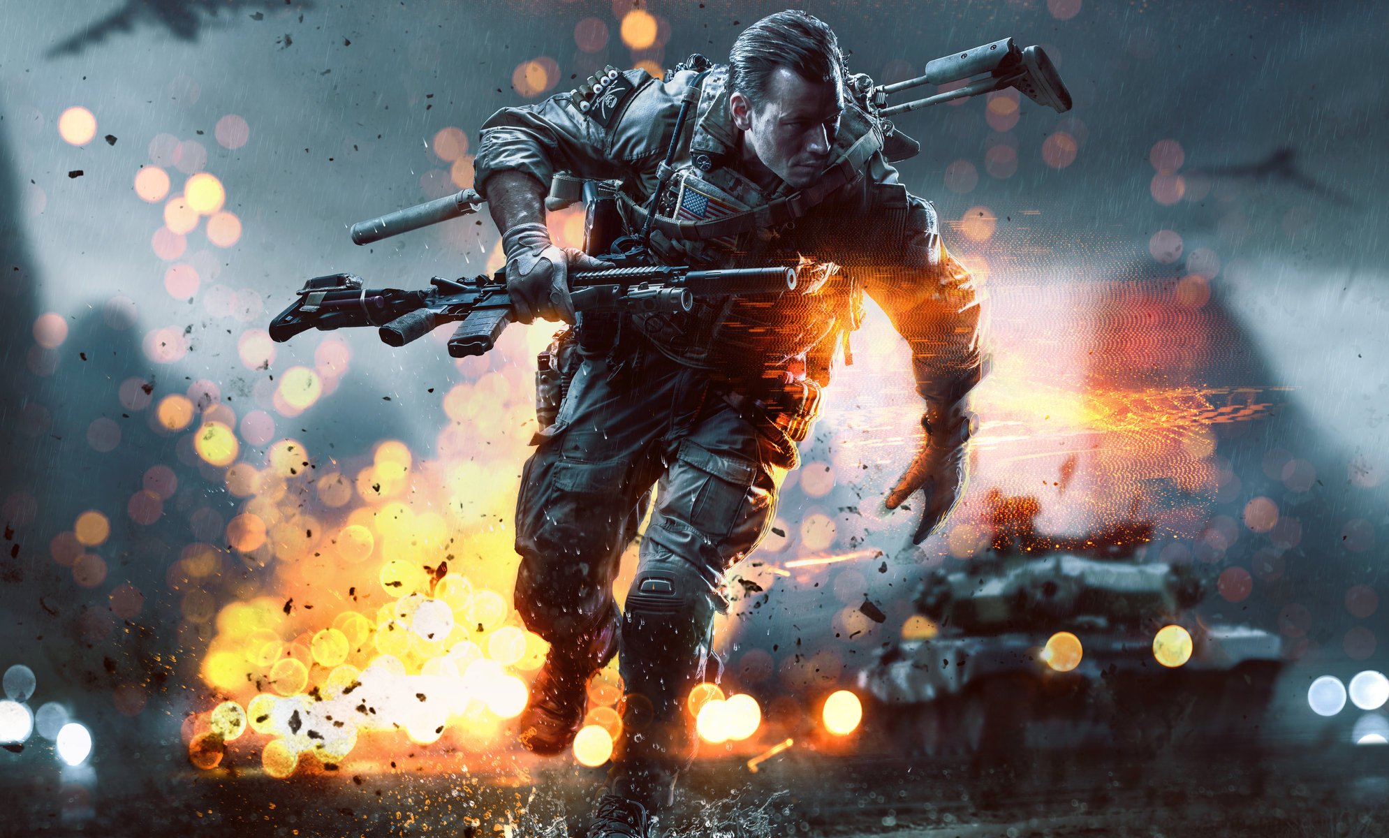 battlefield 4 китай рост dlc дополнение солдат экипировка часы перчатки наколенники бронежилет оружие m16a4 глушитель танк тип-99 самолет дождь огни сша ea digital illusions ce electronic art