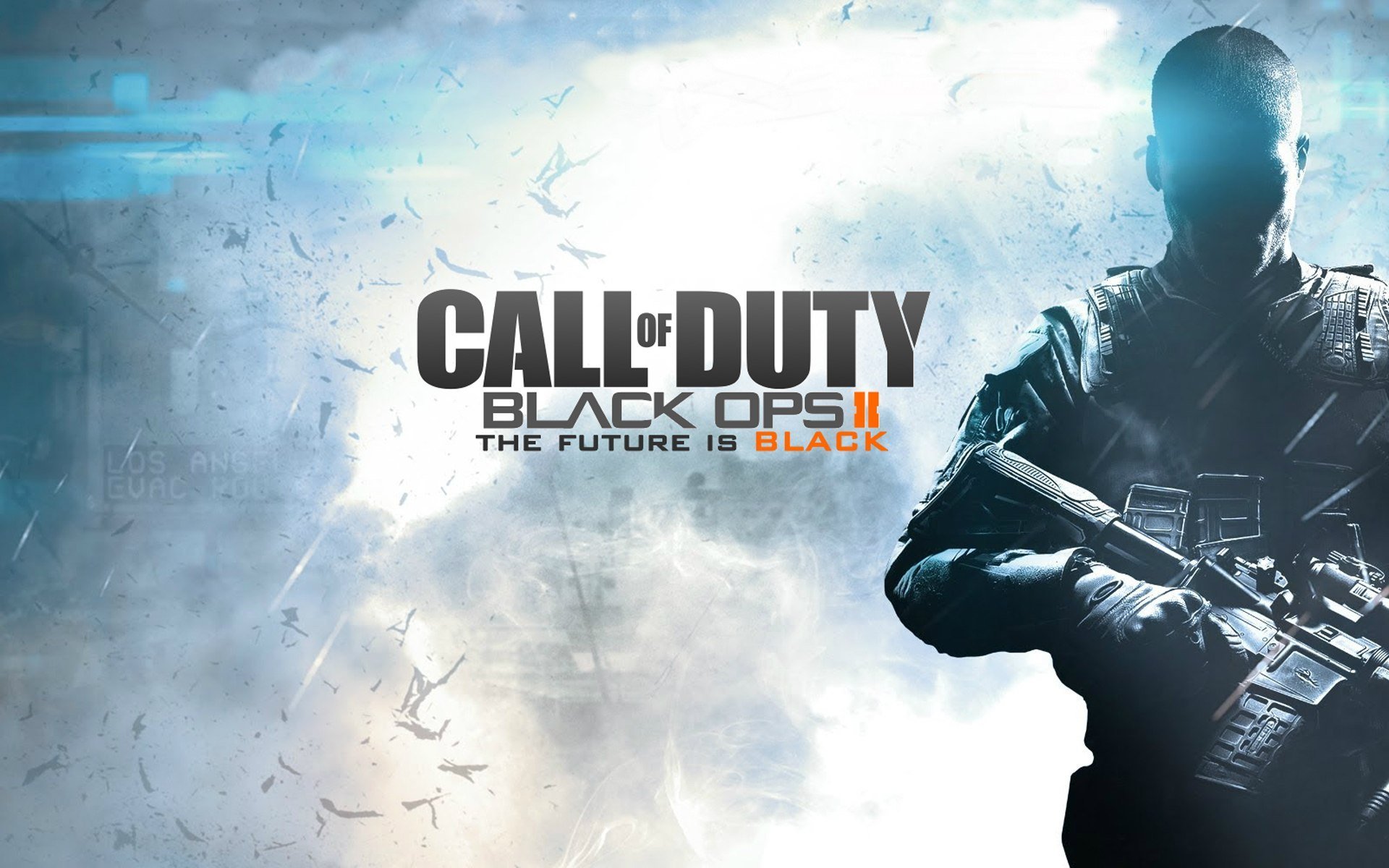 call of duty black ops 2 dorsz żołnierz broń future shooter