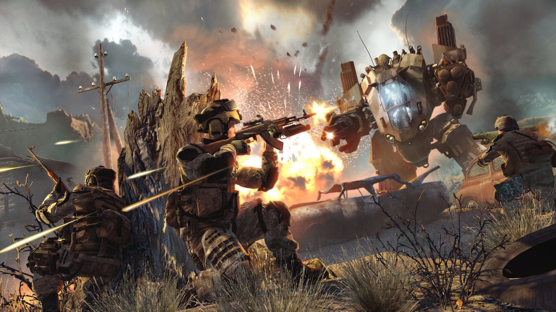 warface игра война стрельба робот солдат взрыв