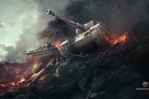Вторая мировая, танковый бой, игра, война