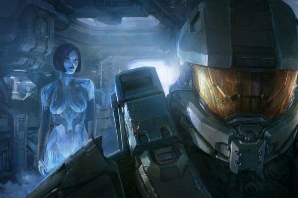 Xbox 360 старшина джон-117 голограмма