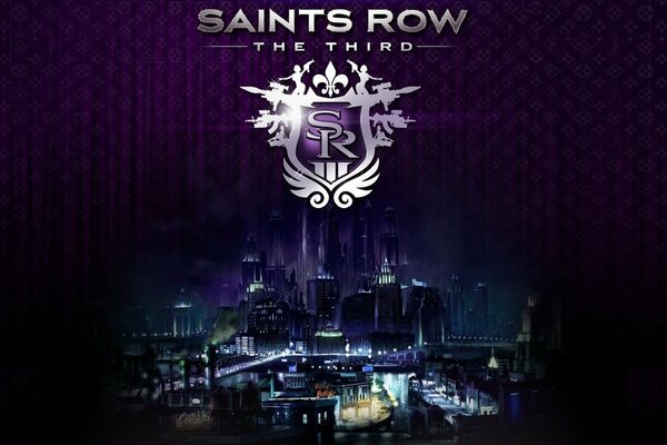 Логотип saints row третий стилпорт город