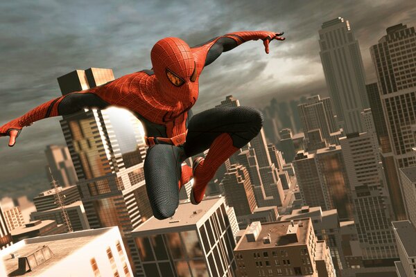 Spider-Man w Locie nad miastem
