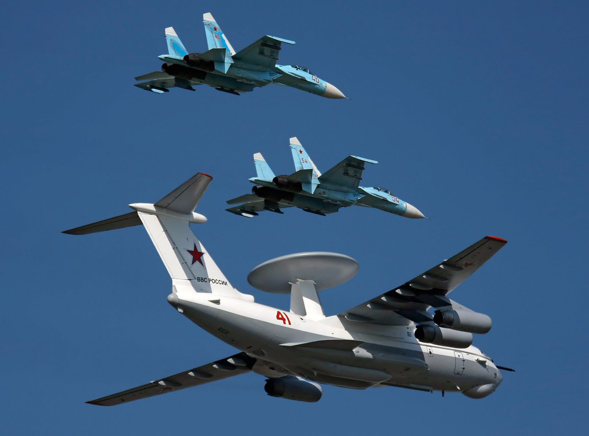 a-50 su-27 eskorta