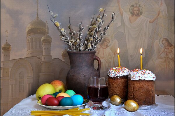 Натюрморт. Весенний праздник - Пасха